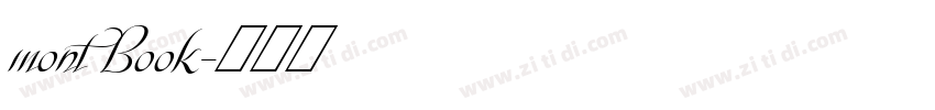 mont Book字体转换
